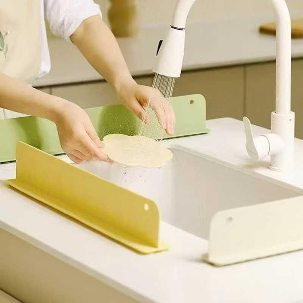BUY 1 GET 1 FREE! Silicone Sink Splash Guard – Anti-Splash Water Stopper for Kitchen Counter
