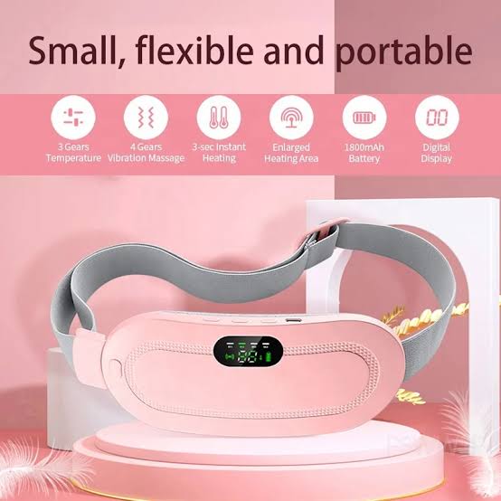 Menstrual Pain Relief Heating Belt Smart Menstrual Heating Pad with Massage & Adjustable Belt